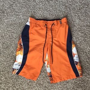 Zeroxposur Orange Swim Trunks YL